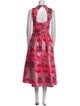 Alice + Olivia Floral Print Long Dress