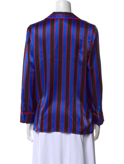 Alice + Olivia Silk Striped Blouse