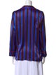 Alice + Olivia Silk Striped Blouse