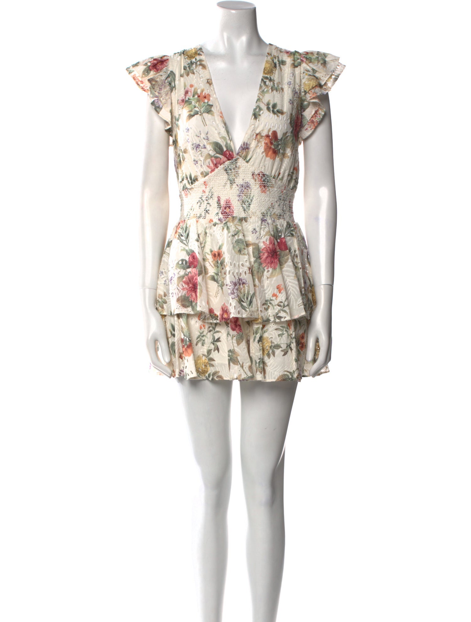 Alice + Olivia Floral Print Mini Dress