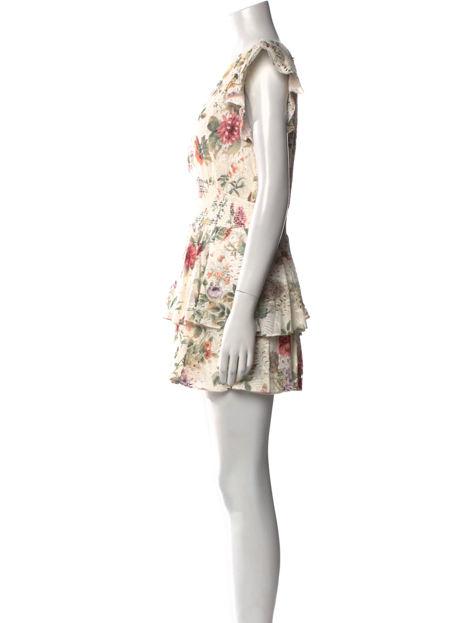 Alice + Olivia Floral Print Mini Dress