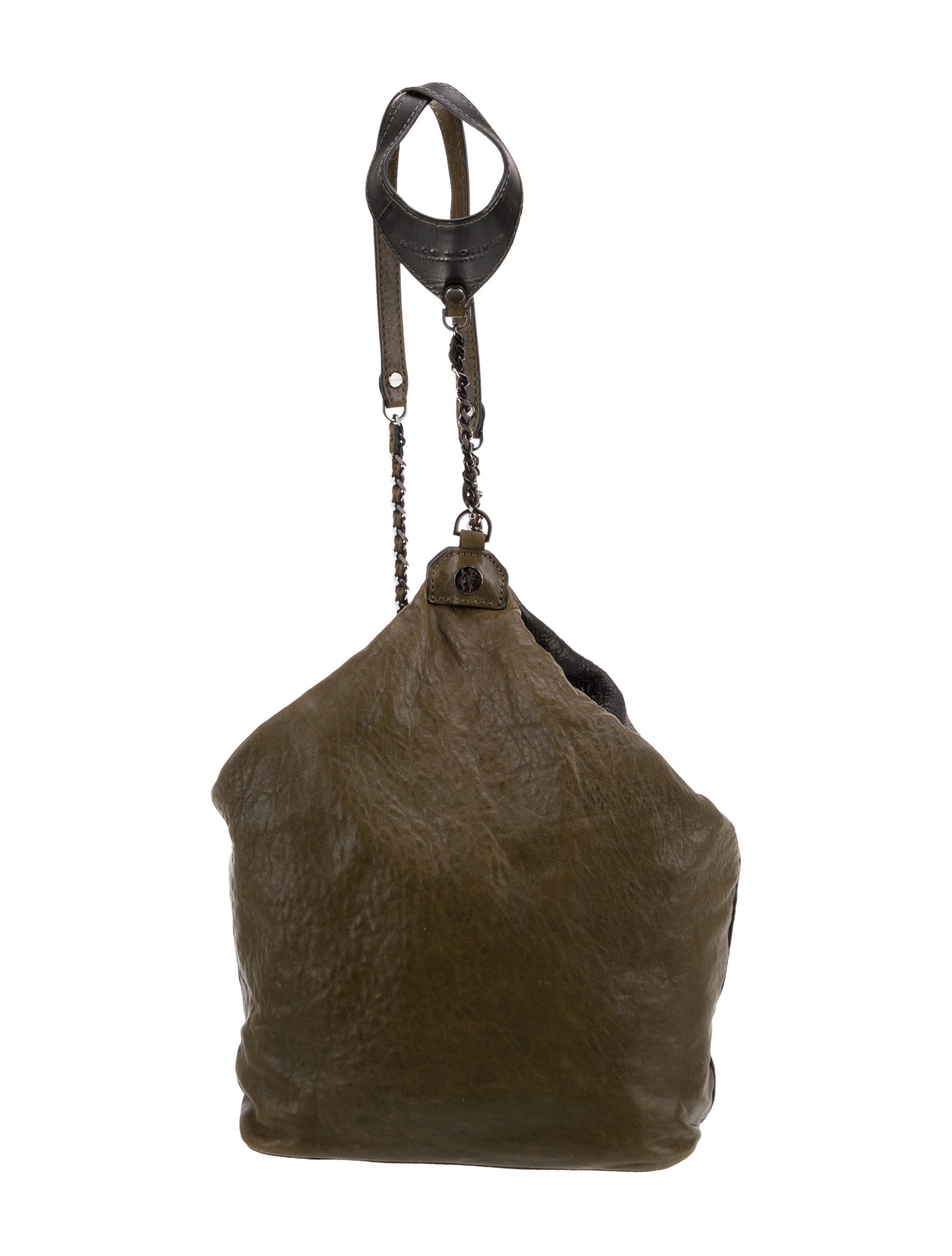 Alice + Olivia Leather Bucket Bag