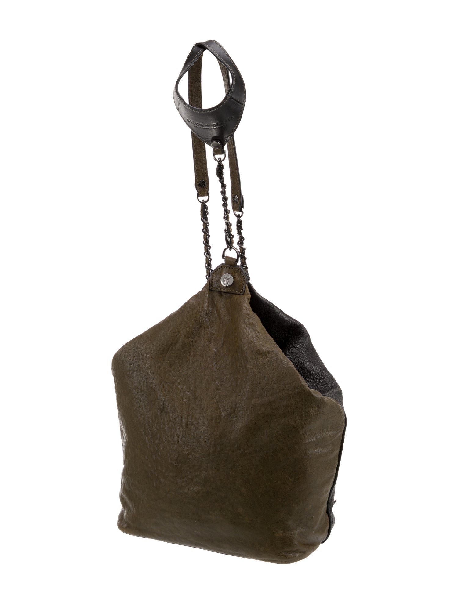 Alice + Olivia Leather Bucket Bag