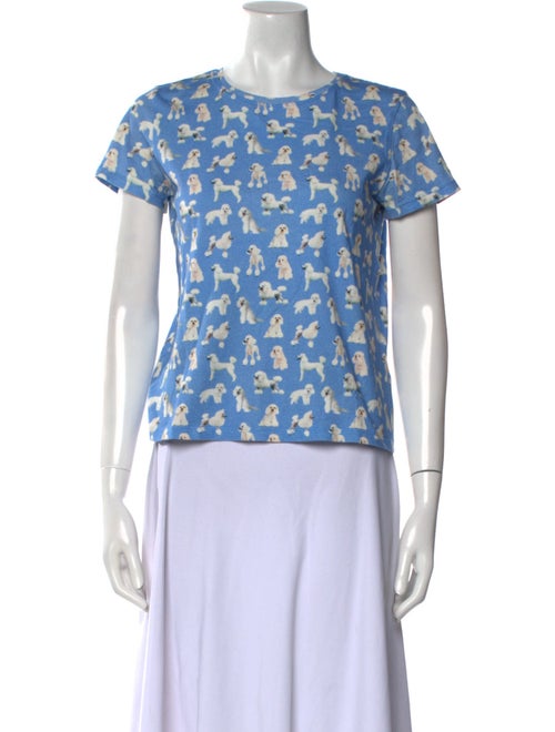 Alice + Olivia Printed Crew Neck T-Shirt