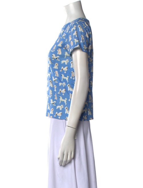 Alice + Olivia Printed Crew Neck T-Shirt