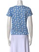 Alice + Olivia Printed Crew Neck T-Shirt