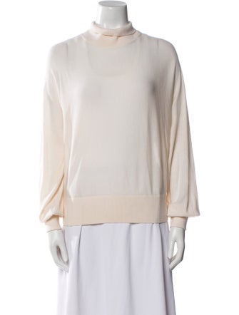 Alice + Olivia Wool Mock Neck Sweater