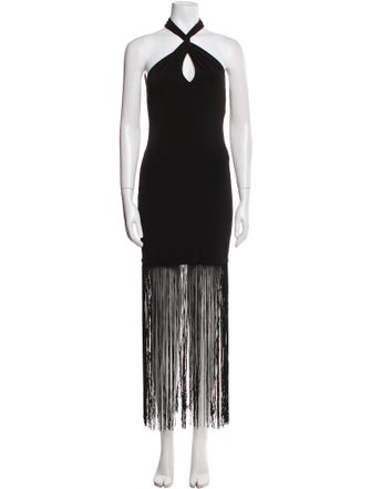 Alice + Olivia Halterneck Long Dress