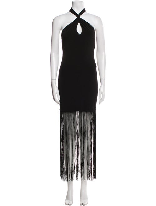 Alice + Olivia Halterneck Long Dress