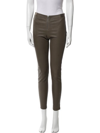 Alice + Olivia Lamb Leather Skinny Leg Pants