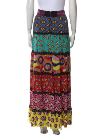 Alice + Olivia Printed Long Skirt