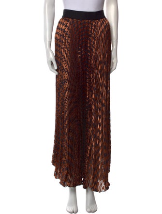 Alice + Olivia Animal Print Midi Length Skirt