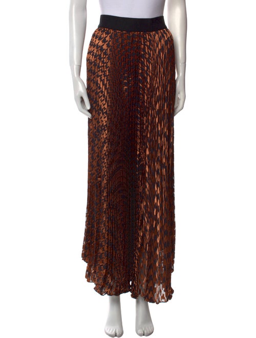 Alice + Olivia Animal Print Midi Length Skirt