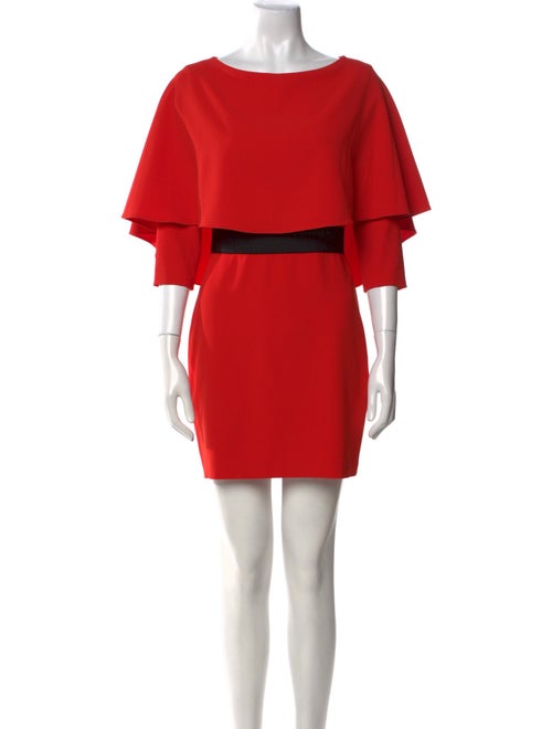 Alice + Olivia Bateau Neckline Mini Dress
