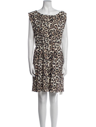 Alice + Olivia Animal Print Mini Dress