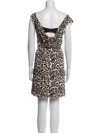 Alice + Olivia Animal Print Mini Dress