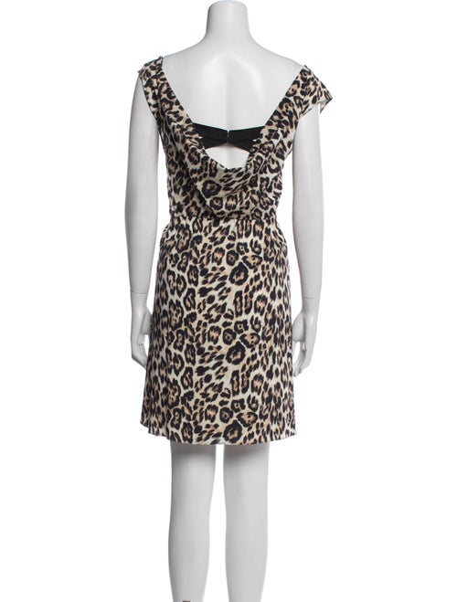 Alice + Olivia Animal Print Mini Dress