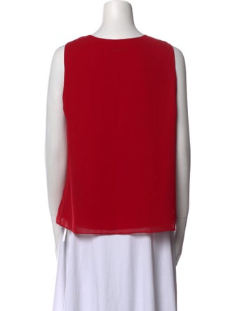 Alice + Olivia V-Neck Sleeveless Blouse