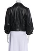Alice + Olivia Lamb Leather Biker Jacket
