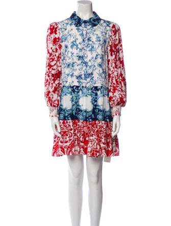 Alice + Olivia Floral Print Mini Dress