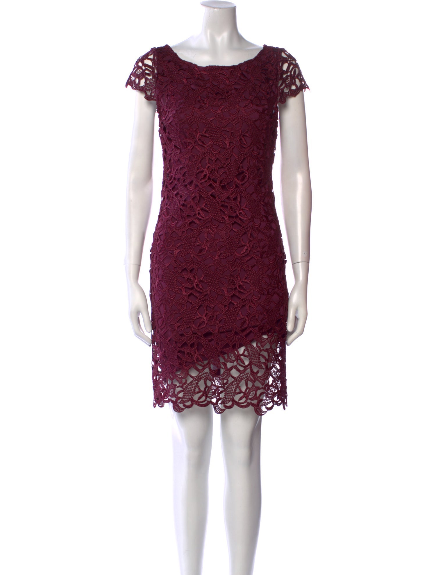 Alice + Olivia Lace Pattern Mini Dress