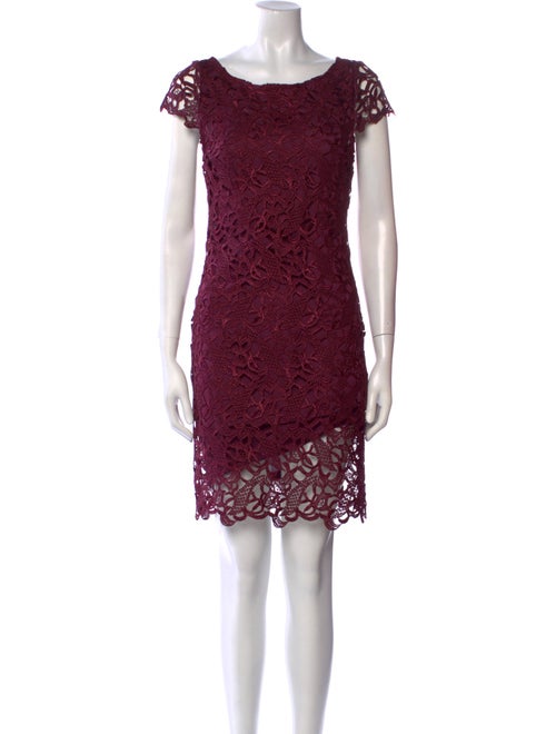 Alice + Olivia Lace Pattern Mini Dress