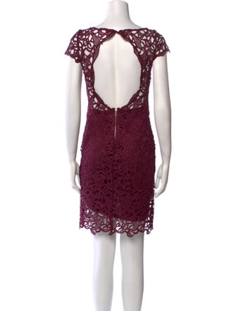 Alice + Olivia Lace Pattern Mini Dress