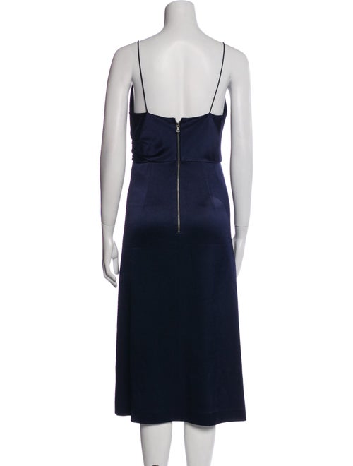 Alice + Olivia Cowl Neck Midi Length Dress