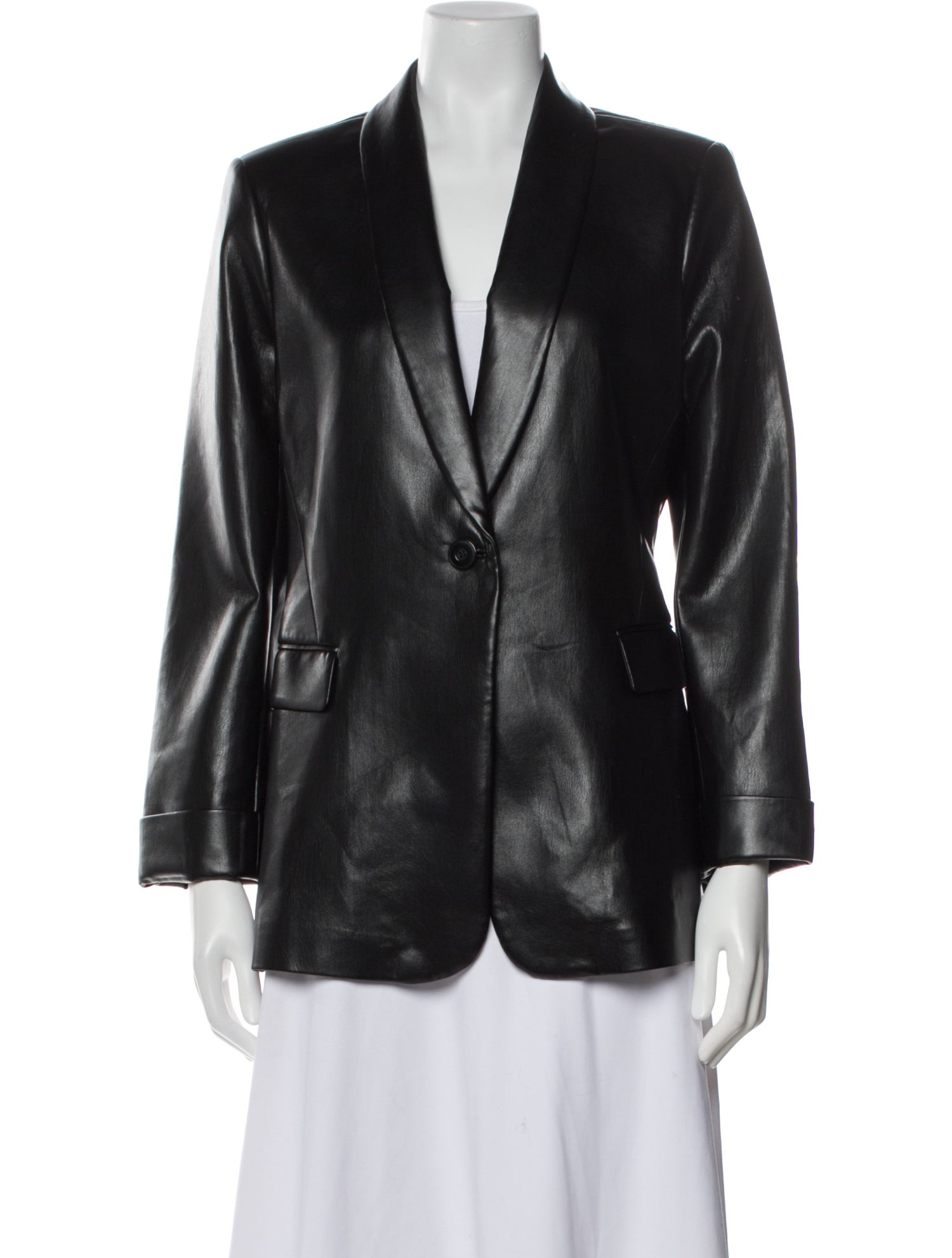 Alice + Olivia Faux Leather Blazer w/ Tags