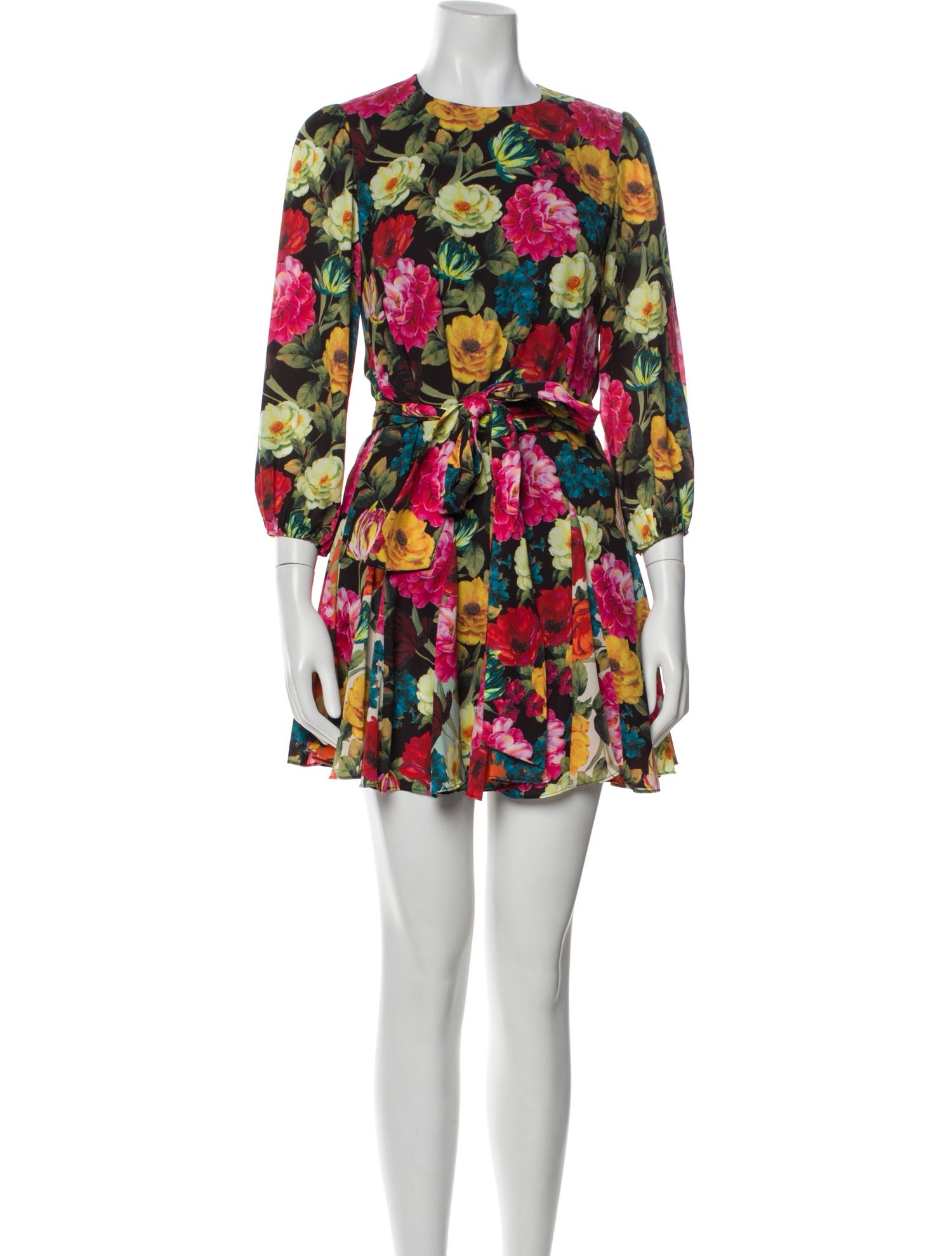 Alice + Olivia Floral Print Mini Dress w/ Tags