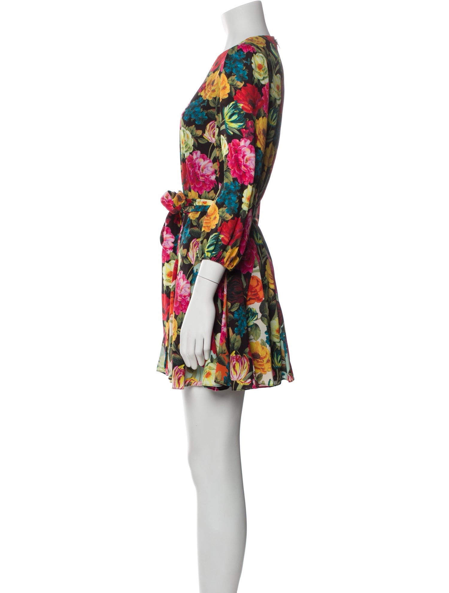 Alice + Olivia Floral Print Mini Dress w/ Tags