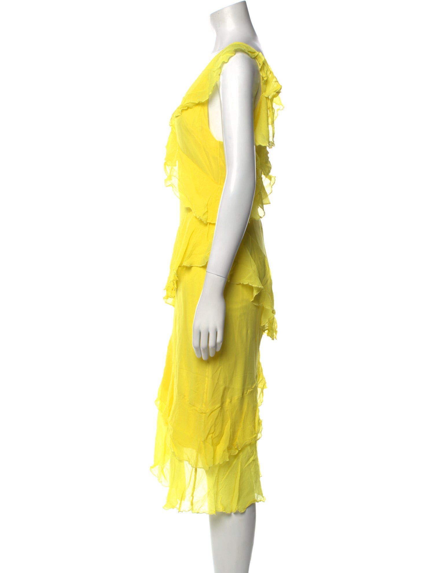 Alice + Olivia V-Neck Midi Length Dress