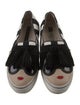 Alice + Olivia Leather Striped Slingback Flats