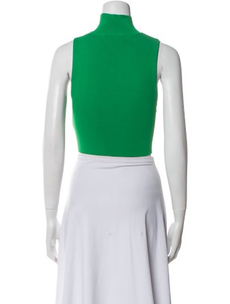Alice + Olivia Turtleneck Sleeveless Crop Top