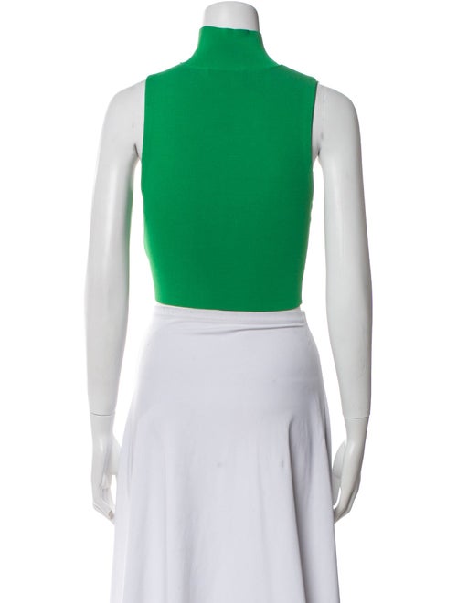 Alice + Olivia Turtleneck Sleeveless Crop Top