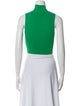 Alice + Olivia Turtleneck Sleeveless Crop Top