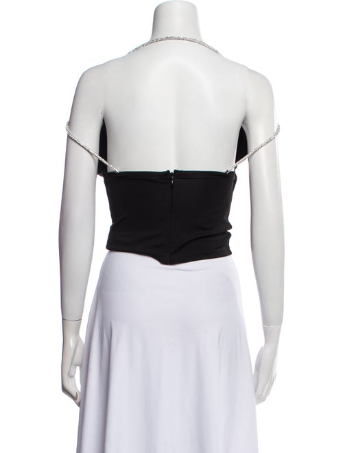 Alice + Olivia Off-The-Shoulder Sleeveless Crop Top