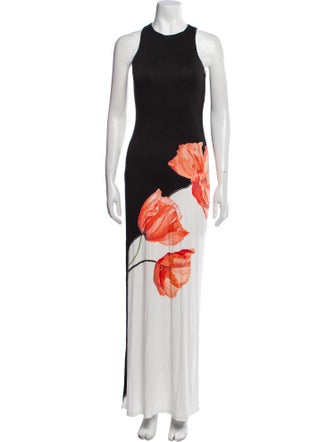 Alice + Olivia Printed Long Dress