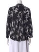 Alice + Olivia Floral Print Long Sleeve Button-Up Top