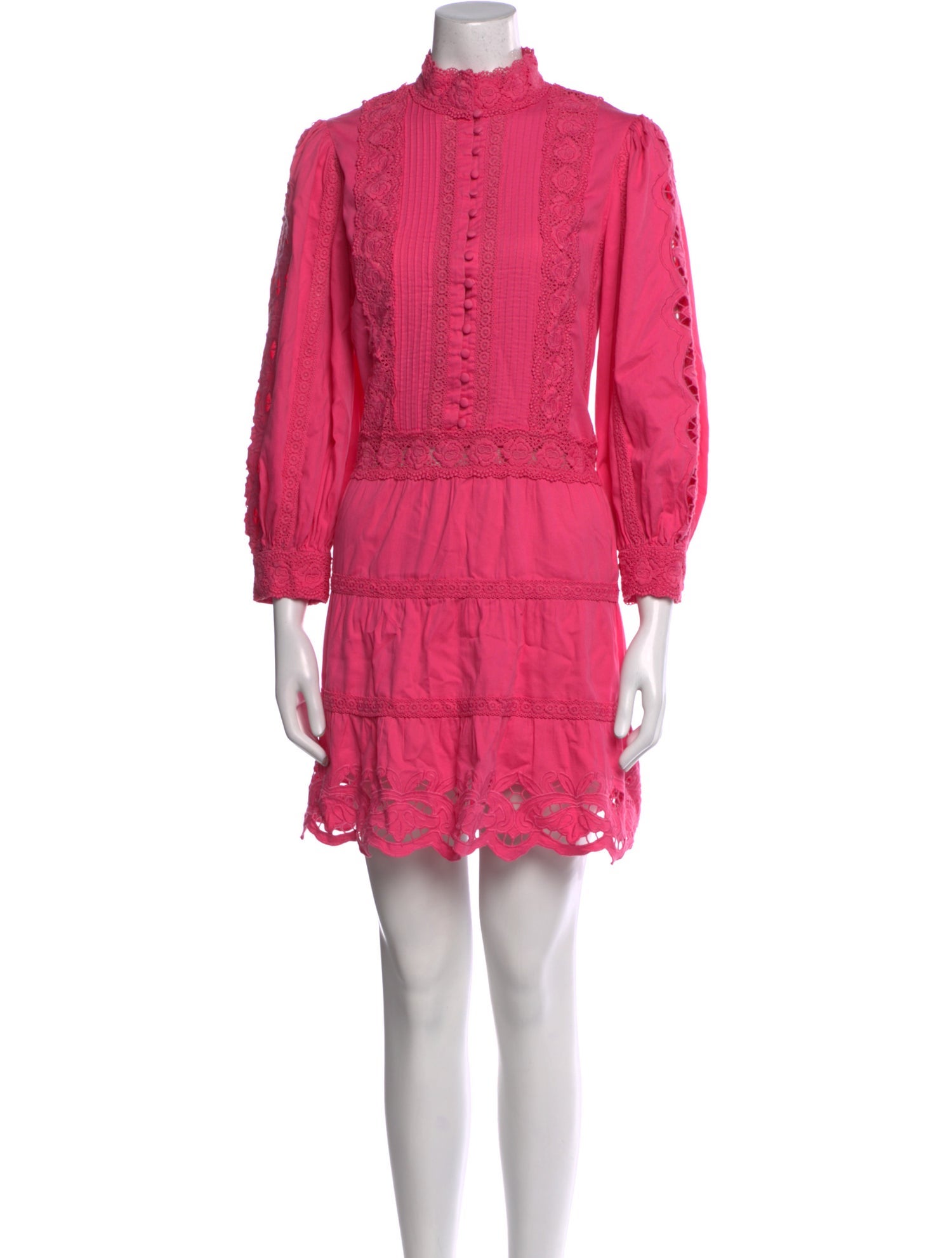 Alice + Olivia Mock Neck Mini Dress