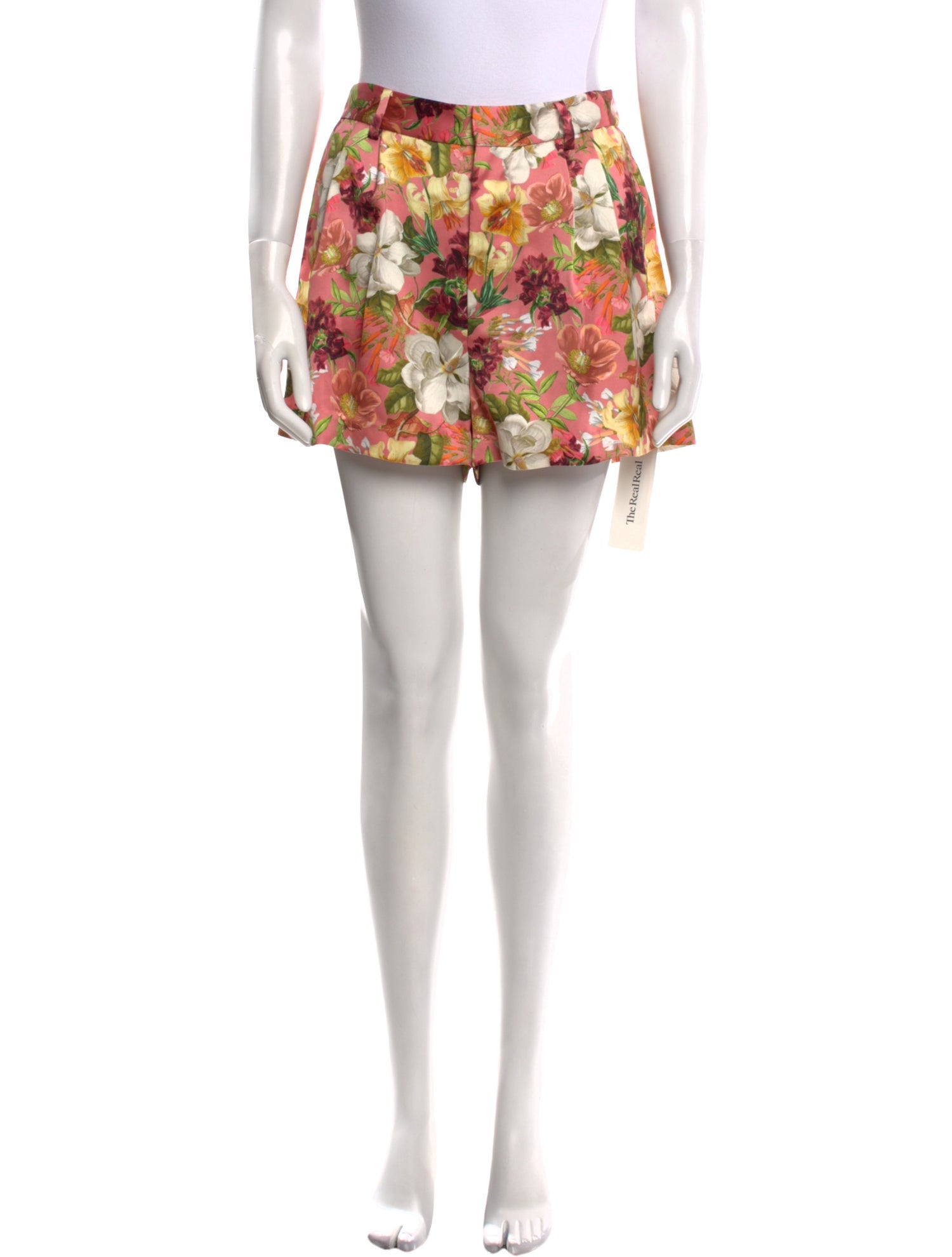 Alice + Olivia Floral Print Mini Shorts