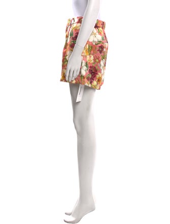 Alice + Olivia Floral Print Mini Shorts