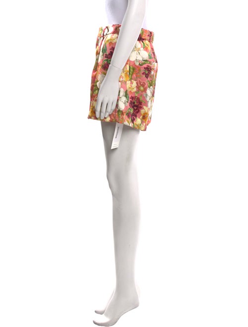 Alice + Olivia Floral Print Mini Shorts