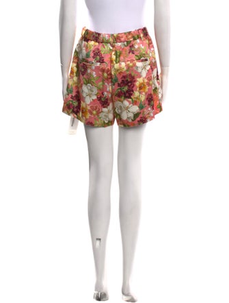 Alice + Olivia Floral Print Mini Shorts