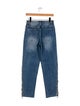Alice + Olivia Mid-Rise Straight Leg Jeans