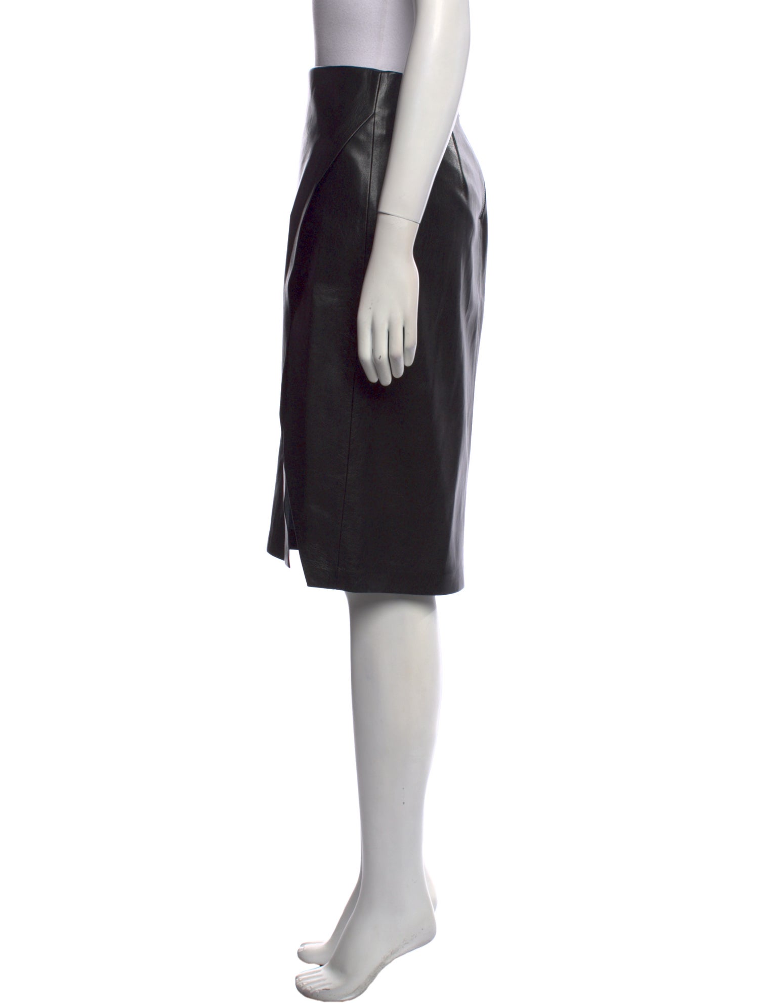 Alice + Olivia Faux Leather Knee-Length Skirt w/ Tags