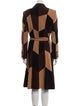 Alice + Olivia Lamb Leather Printed Coat