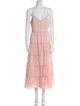 Alice + Olivia V-Neck Midi Length Dress