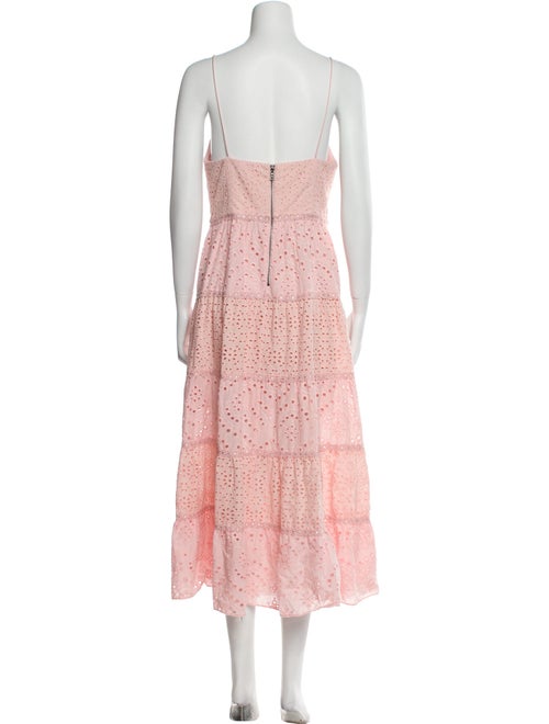 Alice + Olivia V-Neck Midi Length Dress