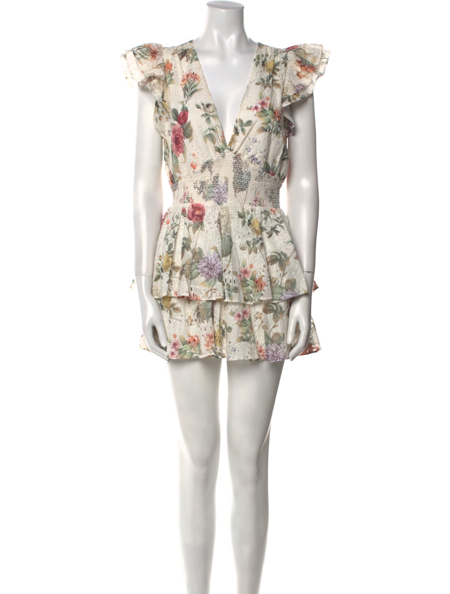 Alice + Olivia Floral Print Mini Dress